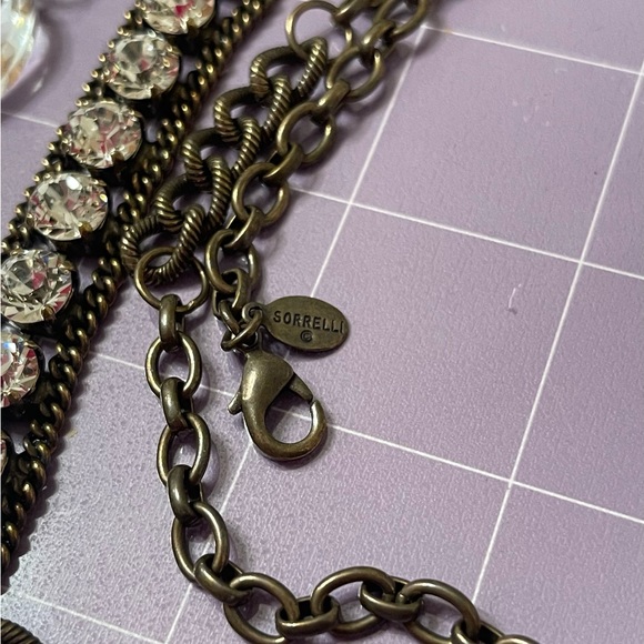 Sorrelli Necklace - Long Chain and Crystals - One Of A Kind - Picture 5 of 5